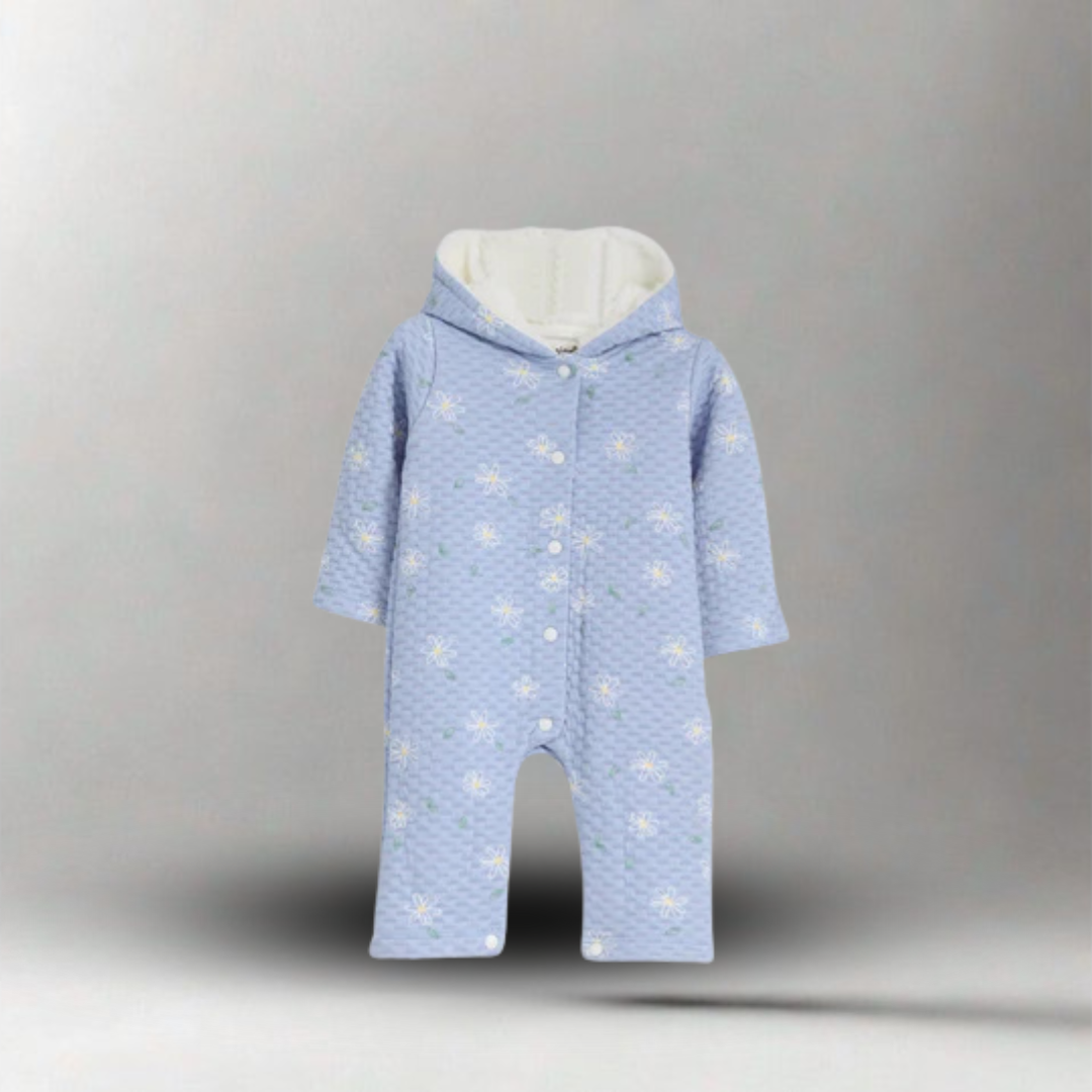 جمبسوت أطفال, هودي مطبوع, قطن مريح, لون موف, أزياء بنات,
junior jumpsuit, hooded outfit, printed lilac, cotton blend, kids fashion