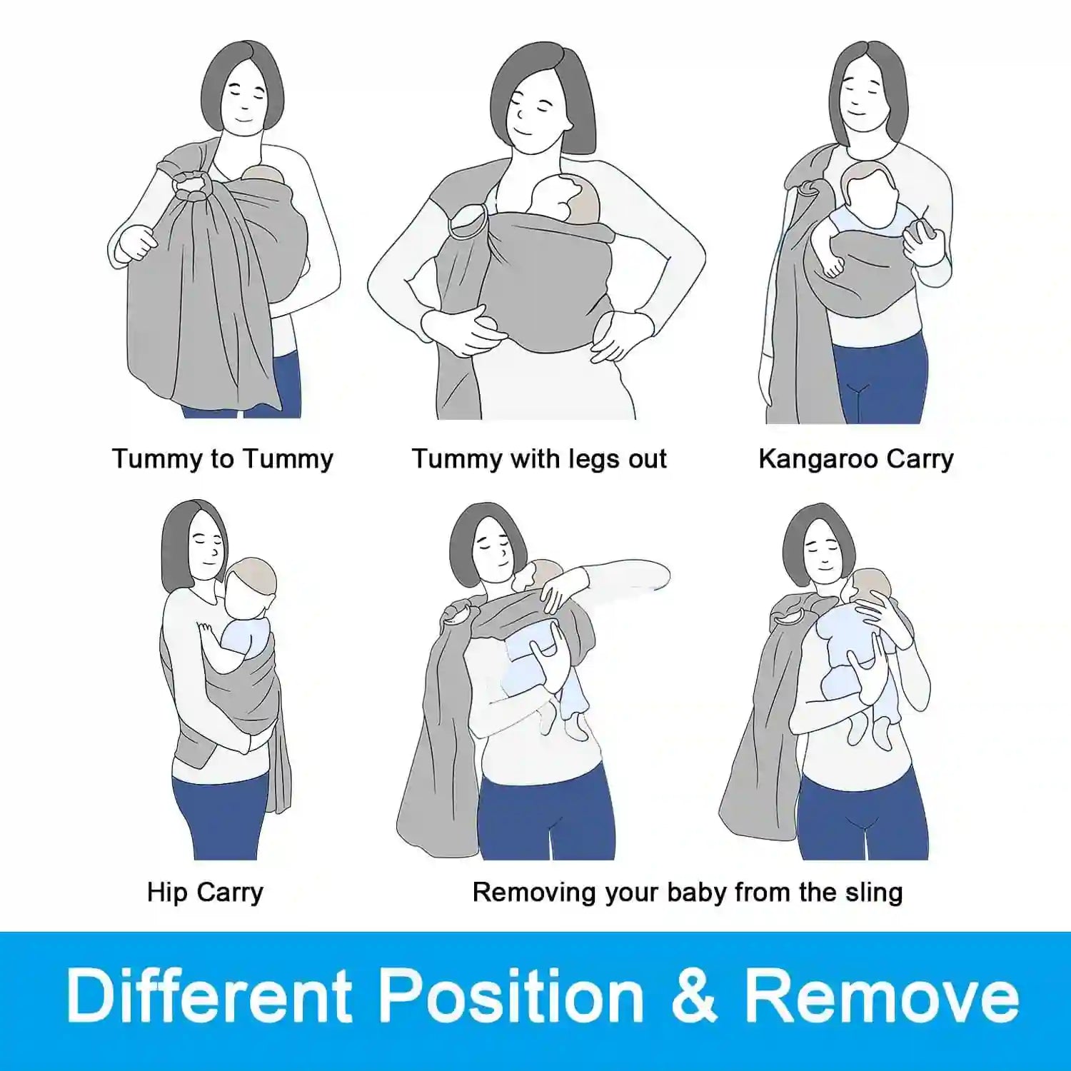 حمالة أطفال، راب كومكوم، سيلينج للأطفال، لفّة أطفال قطن، حمالة مريحة،
baby wrap, Komkom sling, cotton baby carrier, newborn wrap, breathable baby sling