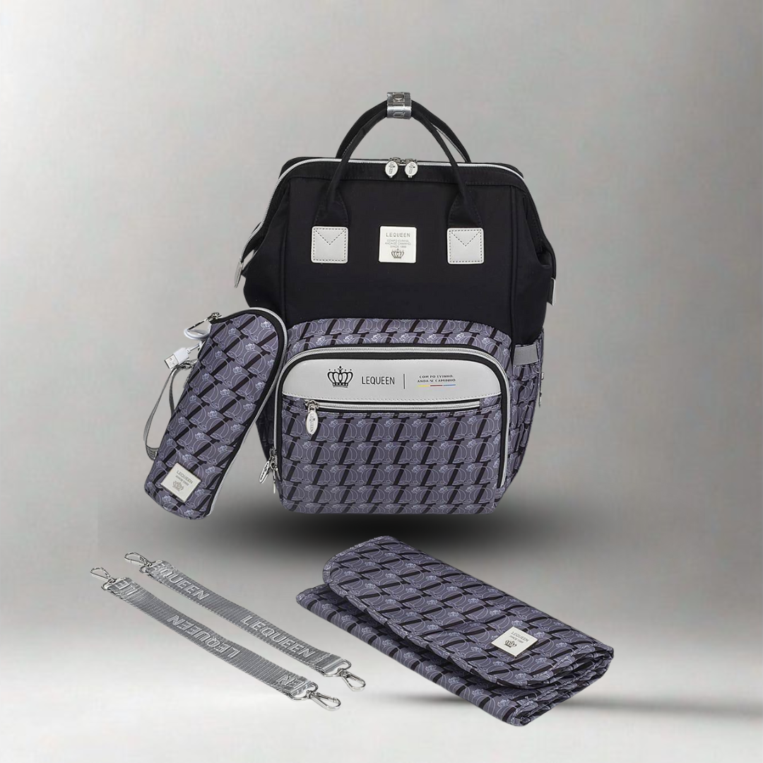 ليكوين, شنطة حفاضات, شنطة أم ضد المياه, شنطة أطفال عملية, شنطة ظهر للأم
Lequeen, diaper bag, waterproof mommy bag, baby backpack, large diaper backpack