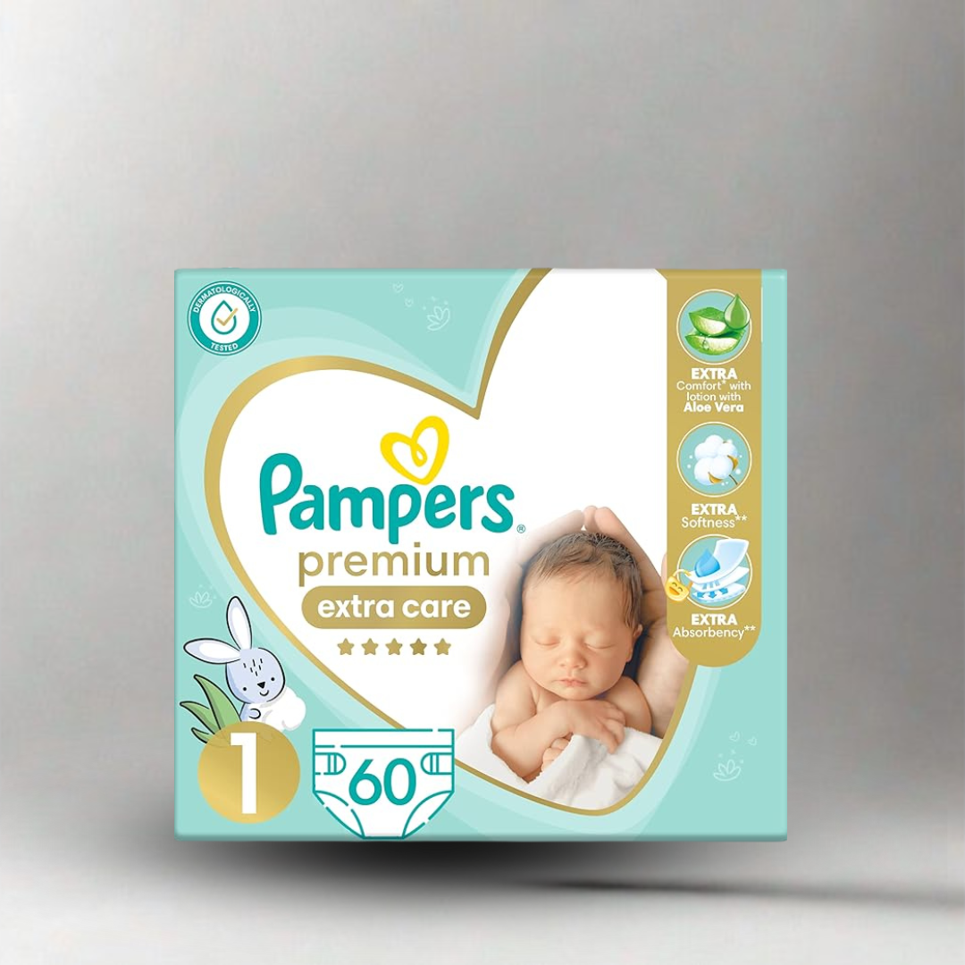 حفاضات بامبرز بريميوم, حفاضات بامبرز عالية الامتصاص, حفاضات الأطفال الحساسة, حفاضات بامبرز مقاس 1 إلى 6, حفاضات مريحة للرضع,
Pampers Premium diapers, ultra soft baby diapers, Pampers size 1 to 6, absorbent taped diapers, baby care essentials