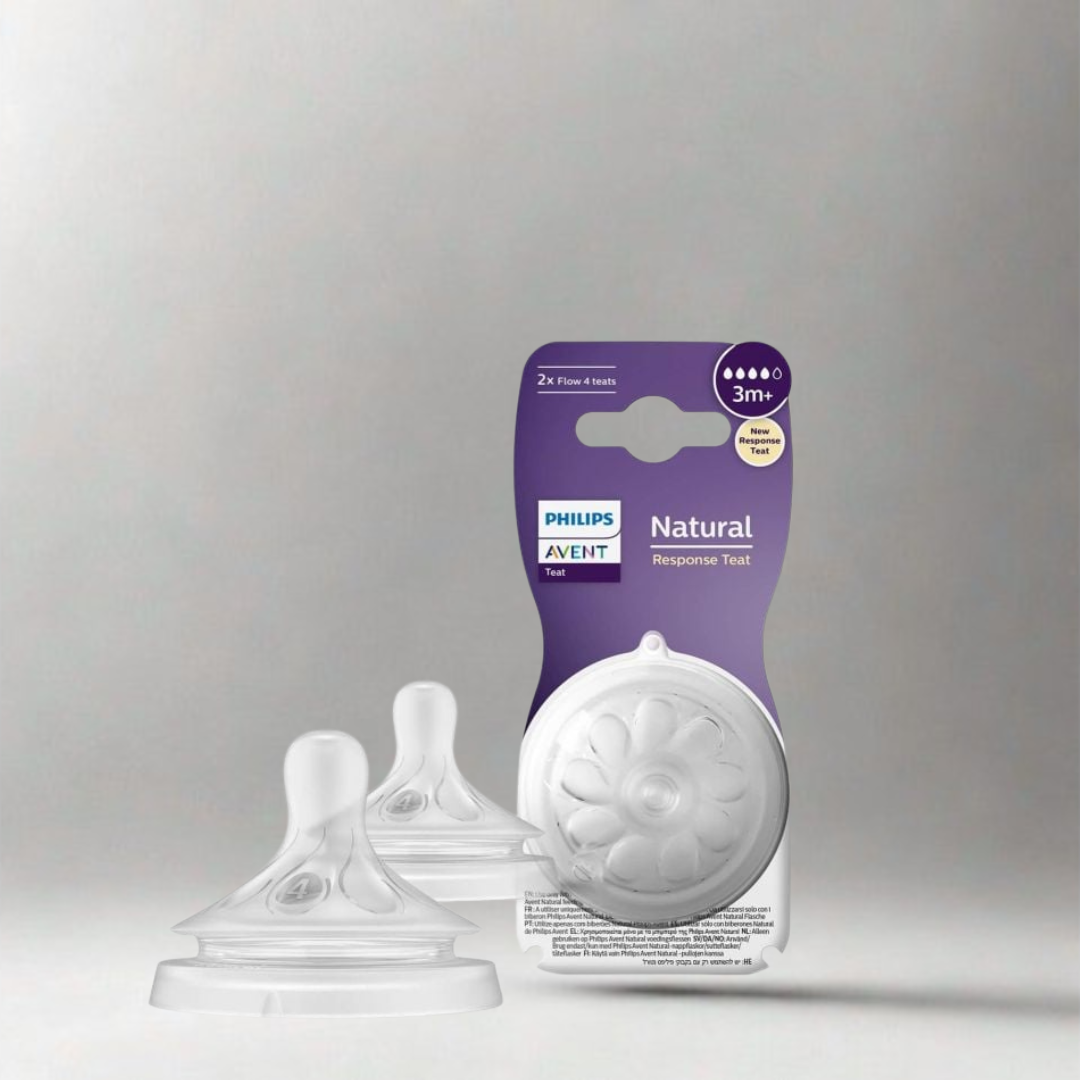 فيليبس, افنت, حلمة رضاعة طبيعية, تدفق بطيء, مضادة للمغص
Philips, Avent, Natural Response, Baby Nipple, Anti-Colic