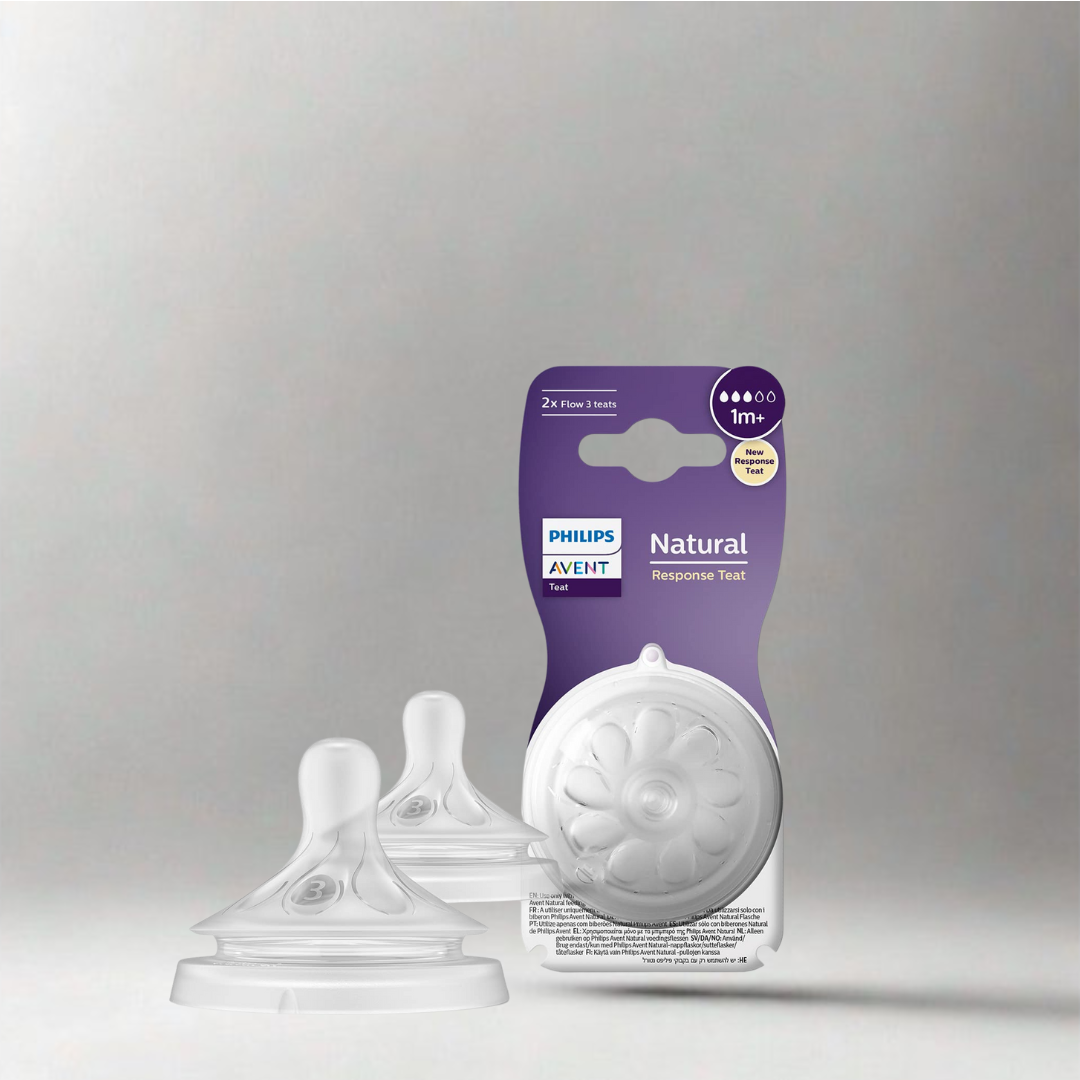 فيليبس, افنت, حلمة رضاعة طبيعية, تدفق بطيء, مضادة للمغص
Philips, Avent, Natural Response, Baby Nipple, Anti-Colic