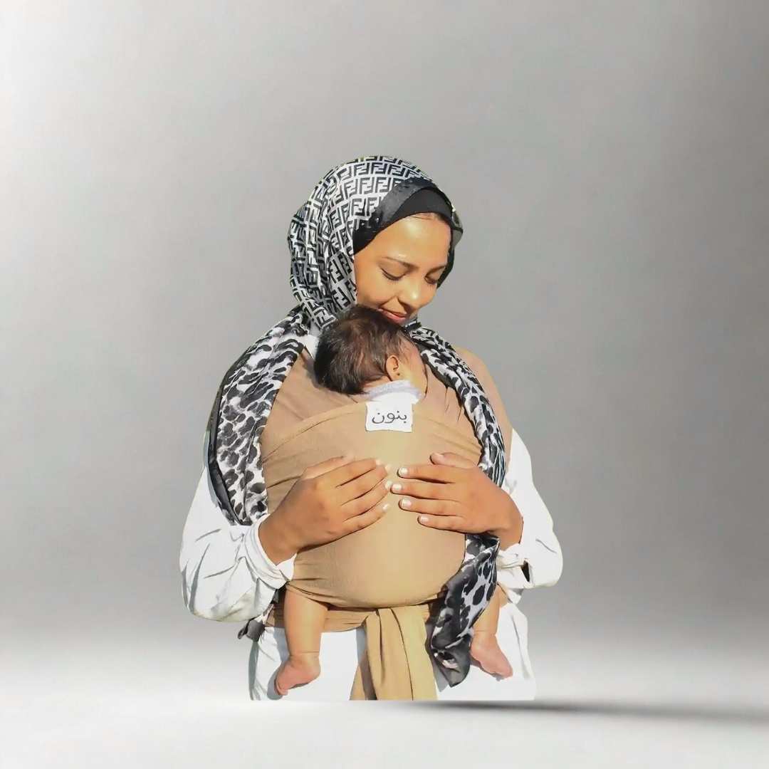حمالة بانون, راب بانون قطن, حمالة أطفال بانون, لفافة بانون للرضع, راب بانون مريح,
Banoon baby wrap, cotton baby carrier, Banoon infant wrap, breathable baby sling, soft newborn wrap