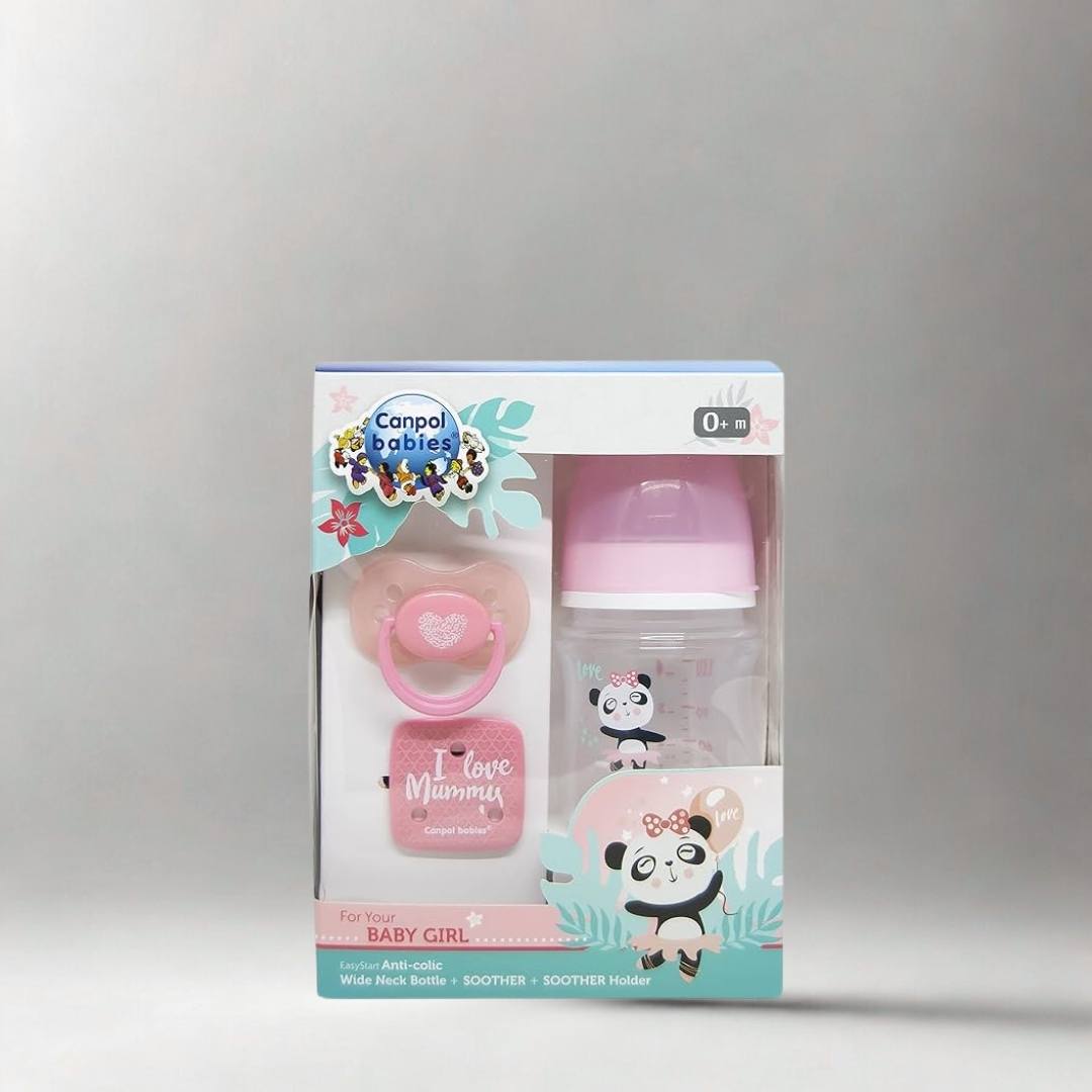 كانبول بيبيز ببرونة, سكاتة كانبول, سلسلة سكاتة, طقم رضاعة حديثي الولادة, رضاعة أطفال
Canpol bottle, Canpol soother, soother chain, newborn feeding set, baby bottle