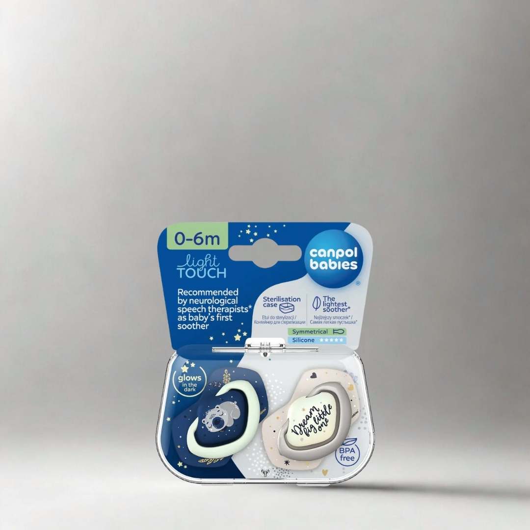 لهاية كانبول بيبيز، سيليكون، 0-6 شهور، برتقالية، علبة تعقيم
Canpol Babies, Silicone Pacifier, 0-6m, Orange, Sterilizing Box