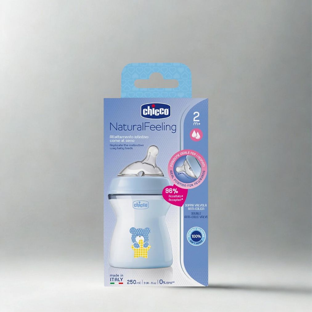 شيكو, ببرونة شيكو, رضاعة أطفال, رضاعة طبيعية, رضاعة ضد المغص
Chicco, Chicco feeding bottle, Natural feeling bottle, Medium flow bottle, Anti colic bottle