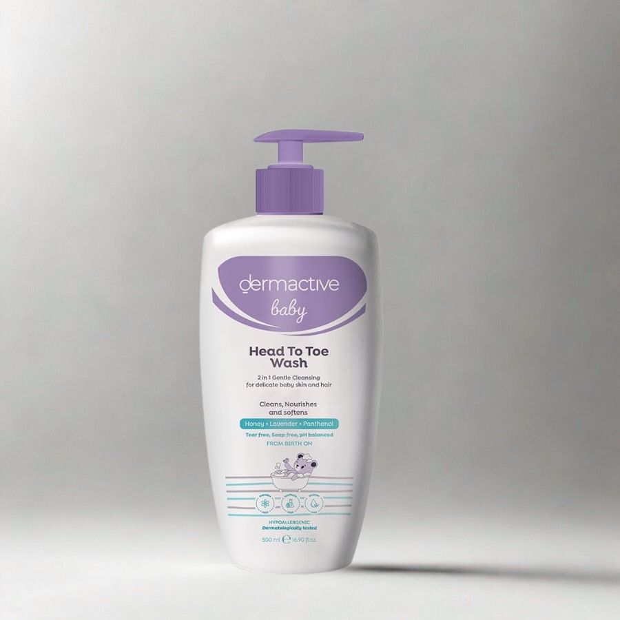 درماكتيف غسول الجسم, غسول الشعر والبشرة, غسول لطيف يومي, غسول للجسم والشعر, درماكتيف 500 مل
Dermactive body wash, Dermactive hair and body cleanser, gentle daily wash, Dermactive 500ml, head to toe wash