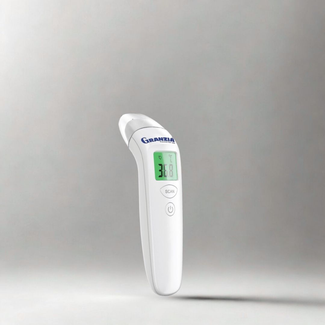 جرانزيا NC6, ترمومتر جبهة, ترمومتر ديجيتال, ترمومتر انفراريد, قياس حرارة بدون تلامس
Granzia NC6, infrared thermometer, digital forehead thermometer, non-contact thermometer, fast accurate thermometer