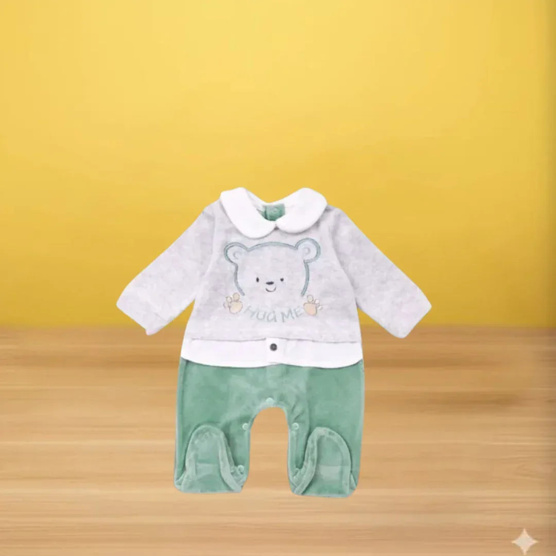 HUG ME Baby Winter Velvet Romper - Memo'sMart