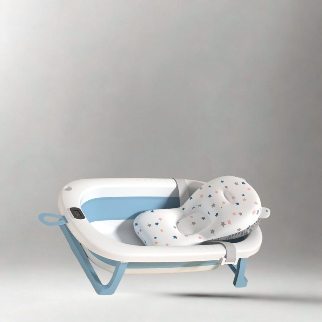 كيدري بانيو أطفال, بانيو أطفال قابل للطي, بانيو مريح للرضع, بانيو مبطن ناعم, أدوات استحمام للأطفال
Kiddery baby bathtub, collapsible bath tub, soft baby cushion tub, portable infant bath, baby bath essentials