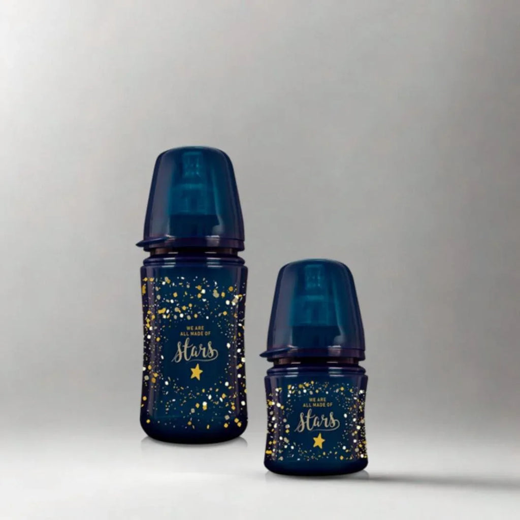 Lovi Stardust Baby Bottle 240ml – Blue - Memo'sMart