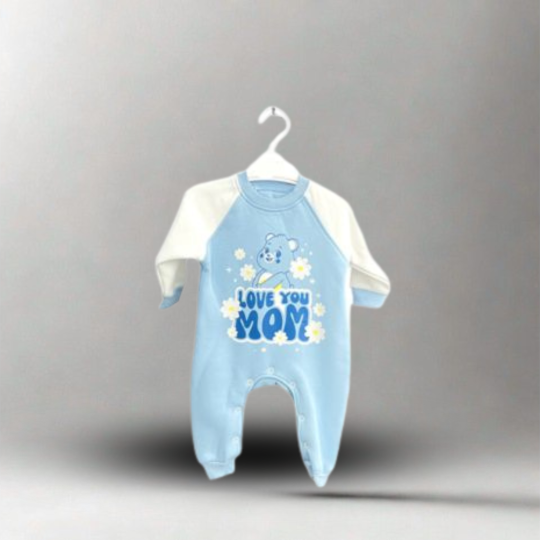 سالوبيت بيبي شتوي, ميلتون ناعم, موم, ماي دك, لبني
My Duck, Baby Winter Romper, Milton Fabric, MUM Design, Blue