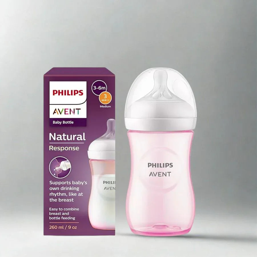 Natural Response Baby Feeding Bottle 260ml | 3-6 Months - Memo'sMart