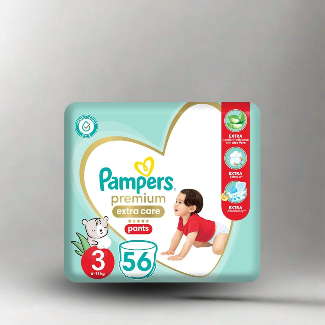 بامبرز, حفاضات بامبرز بريميوم, حفاضات أطفال, بامبرز مقاس 3 إلى 6, حفاضات مريحة للأطفال
Pampers, Pampers Premium Diapers, Baby Pants, Pampers Size 3 to 6, Soft Baby Diapers