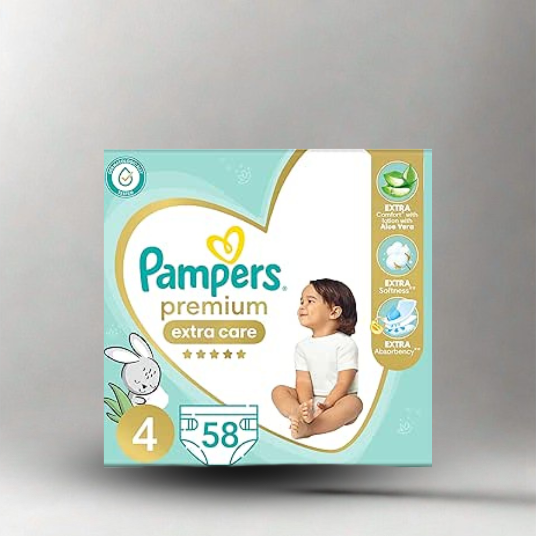 حفاضات بامبرز بريميوم, حفاضات بامبرز عالية الامتصاص, حفاضات الأطفال الحساسة, حفاضات بامبرز مقاس 1 إلى 6, حفاضات مريحة للرضع,
Pampers Premium diapers, ultra soft baby diapers, Pampers size 1 to 6, absorbent taped diapers, baby care essentials