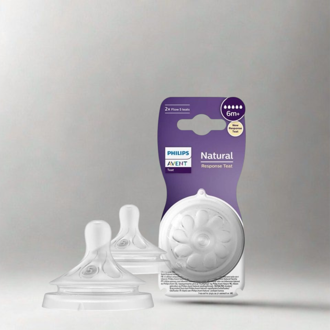 فيليبس, افنت, حلمة رضاعة طبيعية, تدفق بطيء, مضادة للمغص
Philips, Avent, Natural Response, Baby Nipple, Anti-Colic