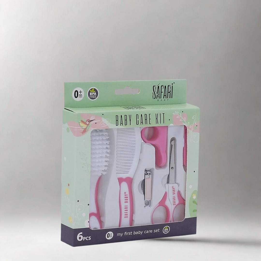 العناية بالرضع, طقم العناية بالطفل, أدوات قص أظافر الأطفال, مشط وفرشاة الأطفال, أدوات استحمام الرضيع,
baby grooming kit, newborn care set, Safari baby kit, infant hygiene tools, baby manicure set