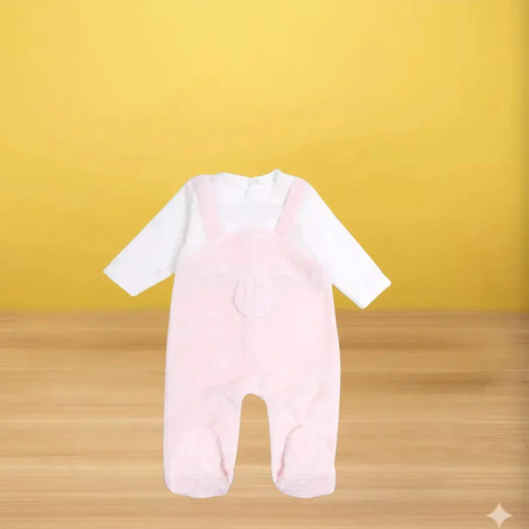 Baby Girl Velvet Winter Romper - Memo'sMart