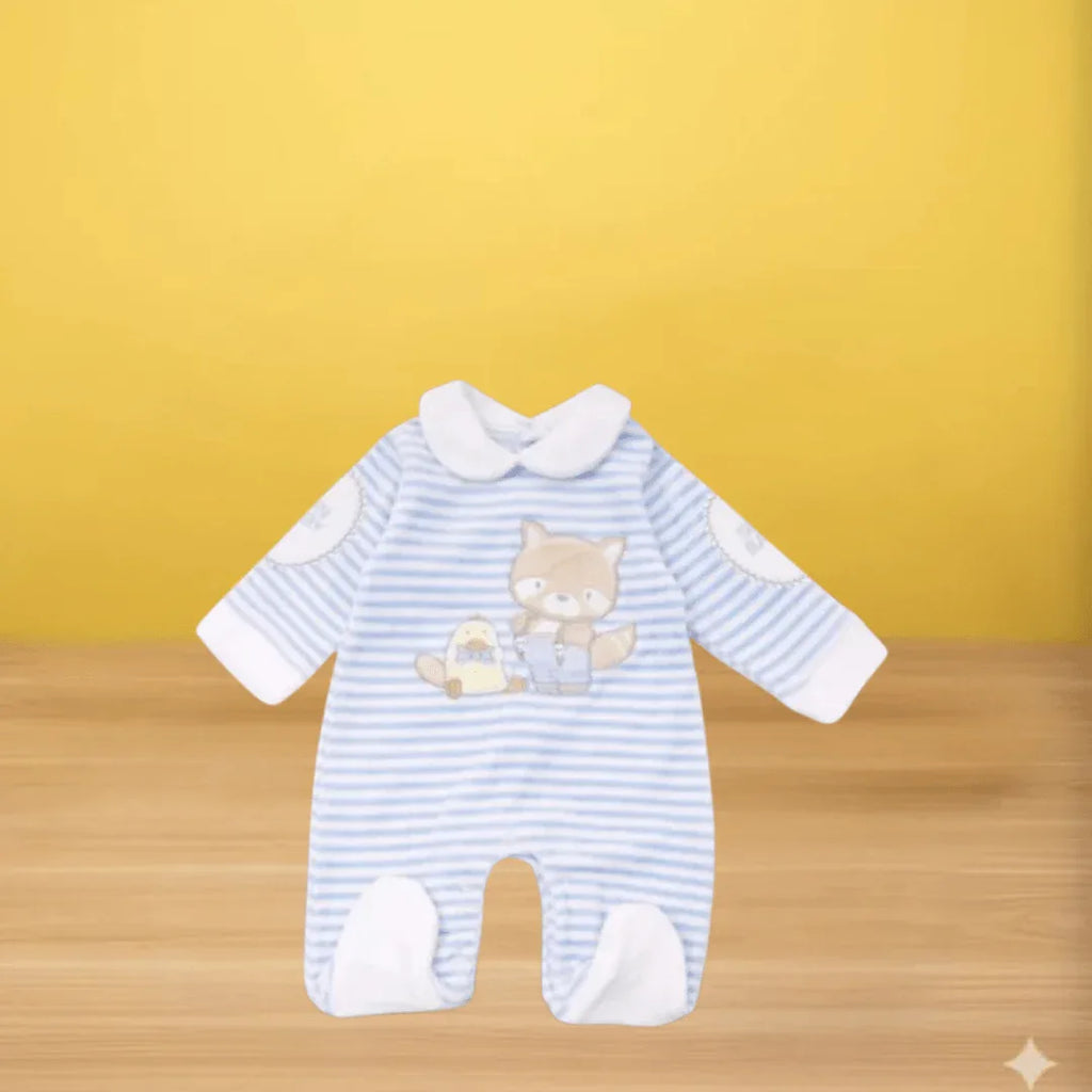 Bear and Bird Baby Boys Winter Velvet Onesie - Memo'sMart