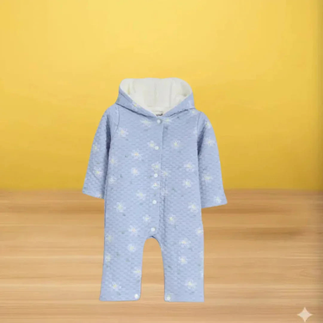 Junior Hooded Printed Jumpsuit Lilac - Memo'sMart
