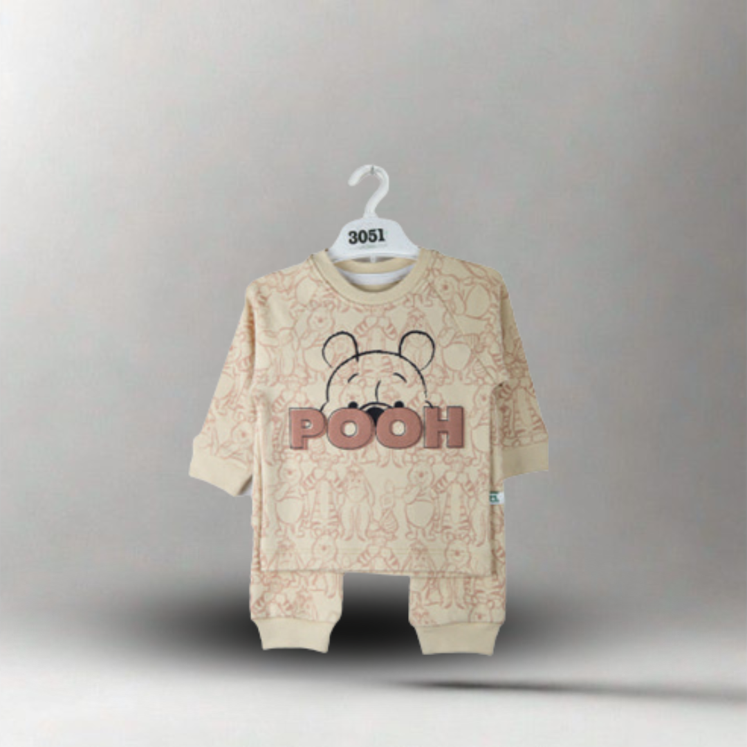 بجامة أطفال، بجامة كم، بجامة قطن، بجامة بوه، ملابس نوم أطفال،
kids pajama، cotton sleepwear، pooh pajama، children clothing، baby nightwear
