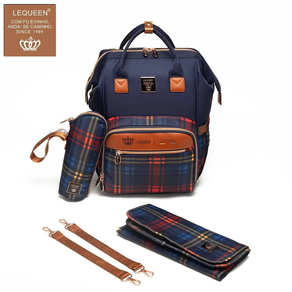 Lequeen Diamond 8TH Special Edition Soft Waterproof Mommy Bag fabric - Memo'sMart