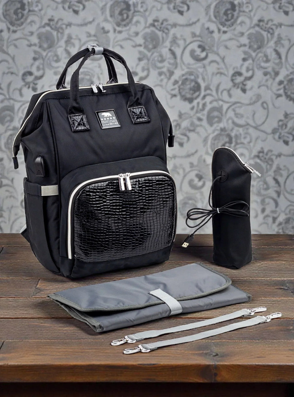 Lucid Premium Baby Diaper Bag Backpack – Waterproof & USB Charging Port - Memo'sMart