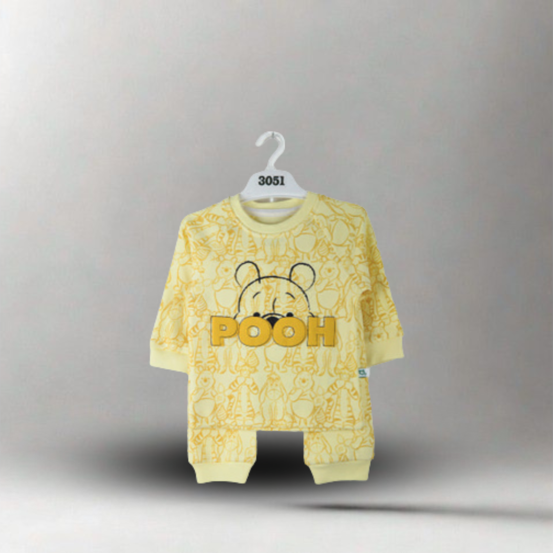 بجامة أطفال، بجامة كم، بجامة قطن، بجامة بوه، ملابس نوم أطفال،
kids pajama، cotton sleepwear، pooh pajama، children clothing، baby nightwear