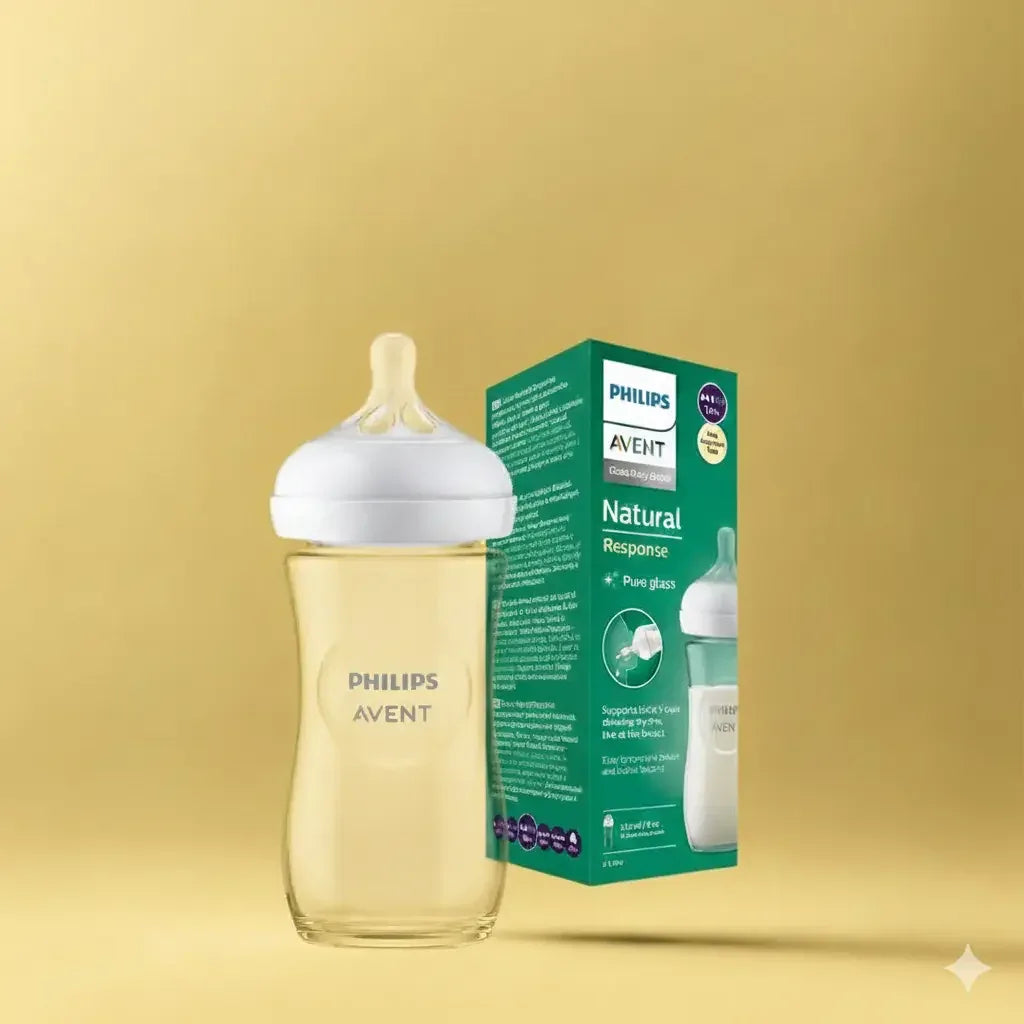 Philips Avent Natural Response Glass Baby Bottle - Memo'sMart