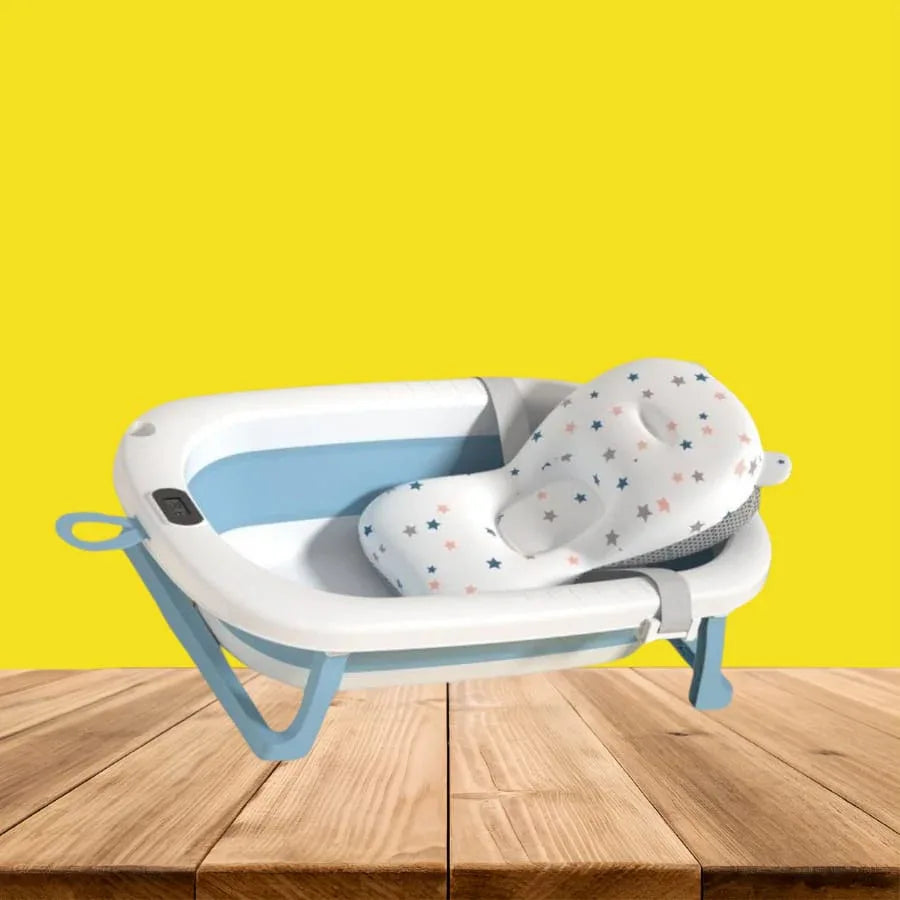 Kiddery Baby Bath Tub for 0–3 Years Blue - Memo'sMart