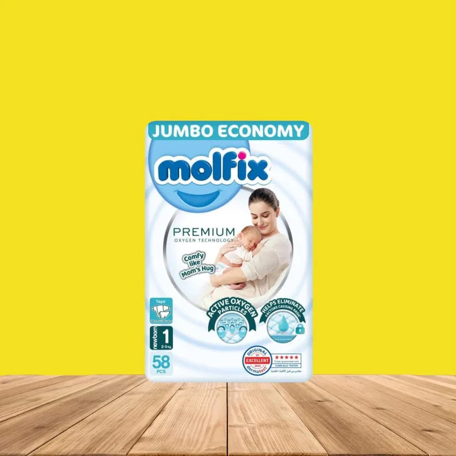 Molfix Premium Jumbo Newborn Size 1 - Memo'sMart