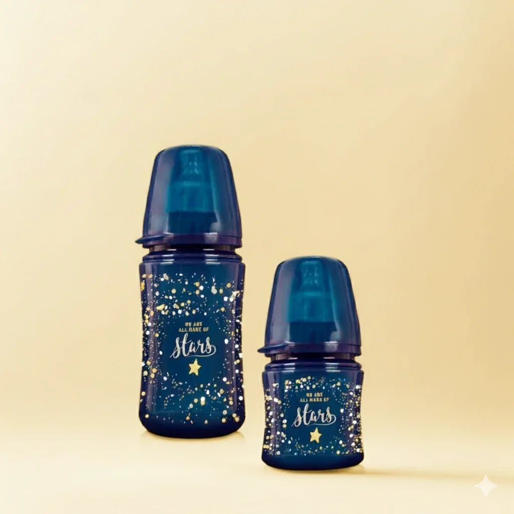 Lovi Stardust Baby Bottle 240ml – Blue - Memo'sMart