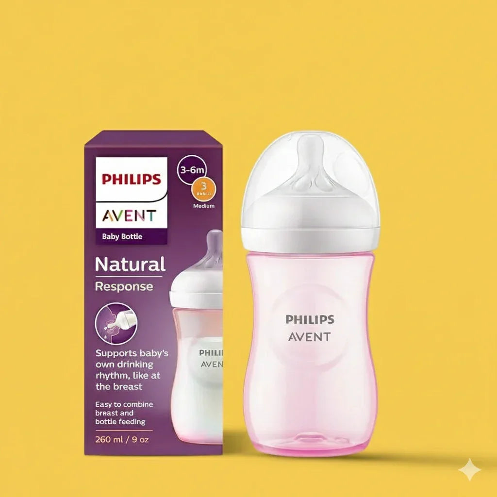 Natural Response Baby Feeding Bottle 260ml | 3-6 Months - Memo'sMart