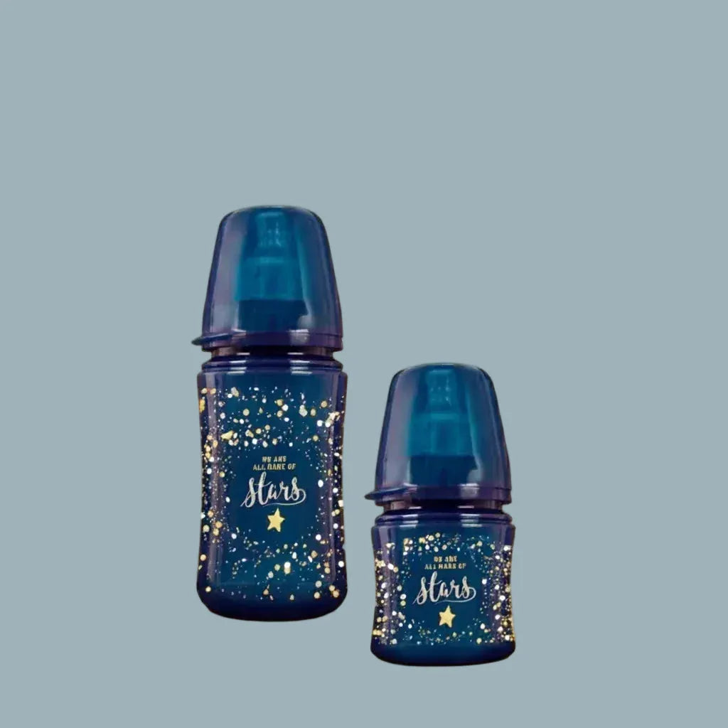 Lovi Stardust Baby Bottle 240ml – Blue - Memo'sMart