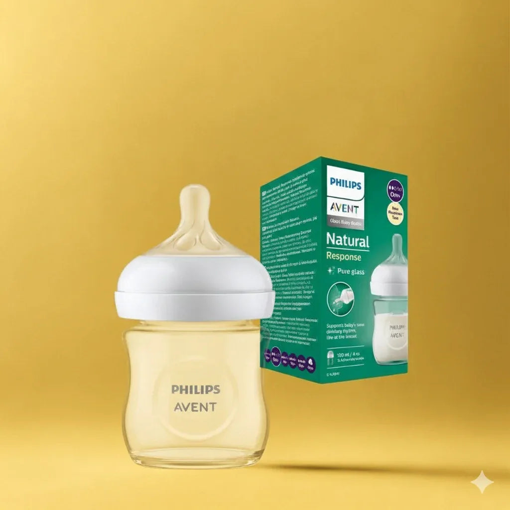 Philips Avent Natural Response Glass Baby Bottle - Memo'sMart
