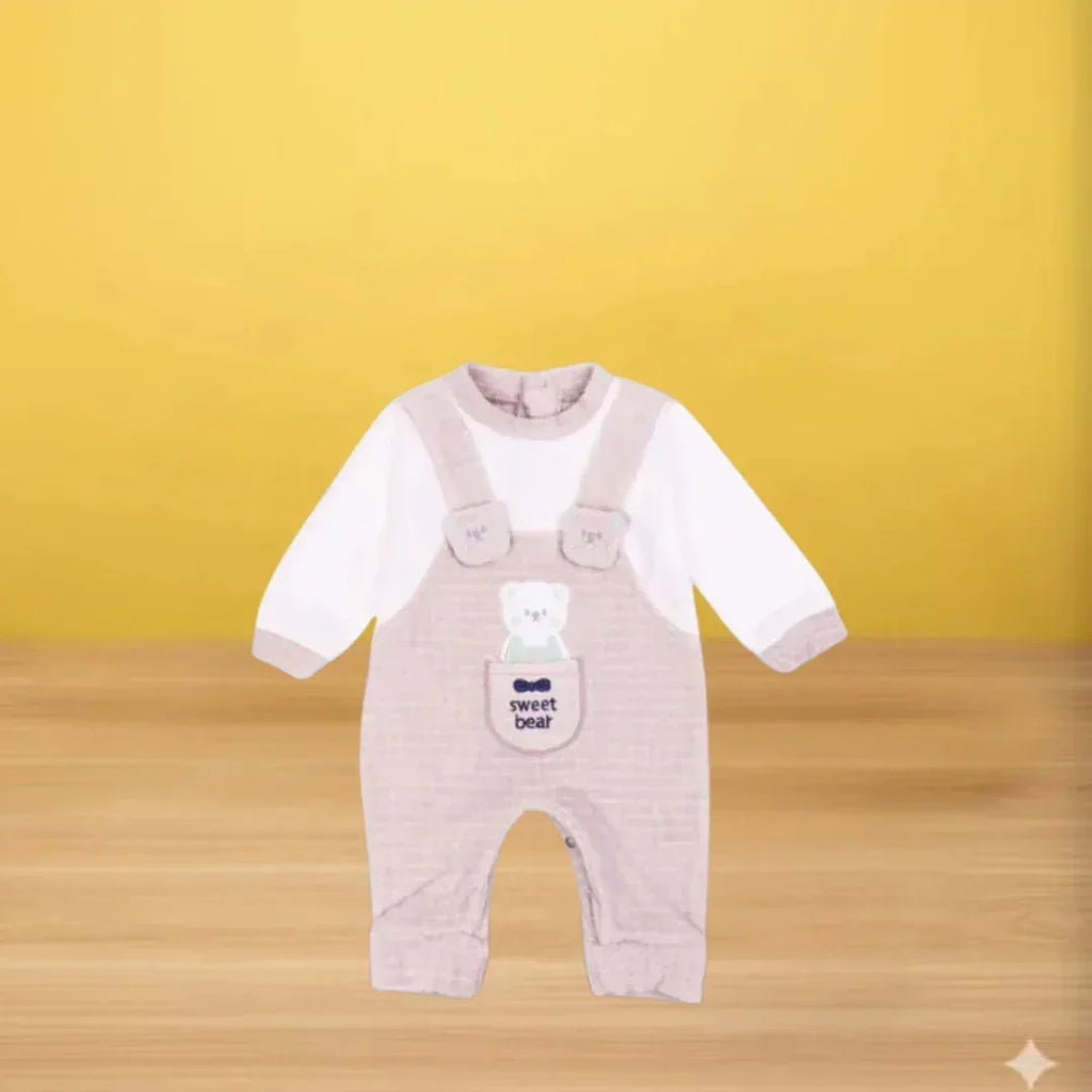 Sweet Bear Baby Winter Velvet Romper - Memo'sMart
